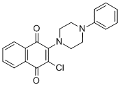 2-CHLORO-3-(4-PHENYLPIPERAZINO)NAPHTHOQUINONE Structure