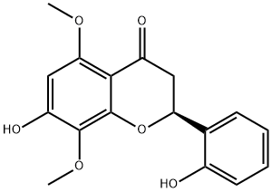 2(S)-2',7-二羟基-5,8-二甲氧基黄烷酮,1351338-14-1,结构式