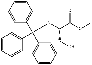 N-(TRIPHENYLMETHYL)-DL-SERINE METHYL ESTER Structure