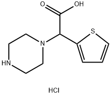 PIPERAZIN-1-YL(2-THIENYL)ACETIC ACID DIHYDROCHLORIDE,1351581-48-0,结构式