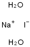 Sodium iodide dihydrate Struktur