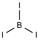 三碘化硼,13517-10-7,结构式