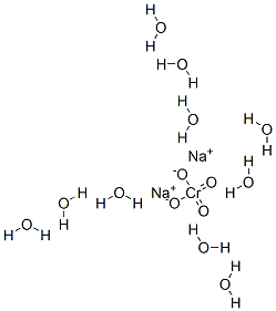 Chromic acid (H2CrO4), disodium salt, decahydrate Struktur