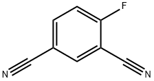 4-フルオロ-1,3-ベンゼンジカルボニトリル 化学構造式