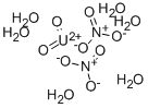 硝酸ウラニル（２＋）六水和物 化学構造式
