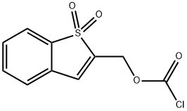1,1-DIOXOBENZO[B]THIOPHEN-2-YLMETHYL CHLOROFORMATE Structure