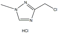 3-(氯甲基)-1-甲基-1H-1,2,4-三唑盐酸盐 结构式