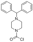 4-BENZHYDRYLPIPERAZIN-1-YL CARBONYL CHLORIDE,13521-97-6,结构式