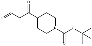 tert-butyl 4-(3-oxopropanoyl)piperidine-1-carboxylate Structure