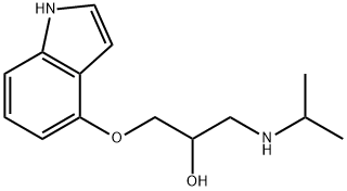 吲哚洛尔 结构式