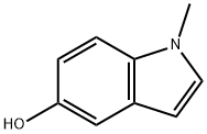 1-メチル-1H-インドール-5-オール 化学構造式