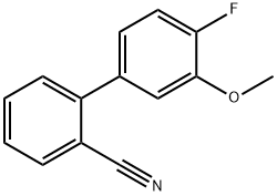 2-(4-Fluoro-3-methoxyphenyl)benzonitrile Structure