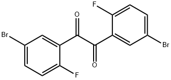 Bis(5-bromo-2-fluorophenyl)ethane-1,2-dione Struktur