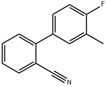 2-(4-Fluoro-3-methylphenyl)benzonitrile Structure