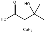 β-甲基-b-羟基丁酸钙 结构式
