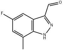 5-氟-7-甲基-3-吲唑甲醛 结构式