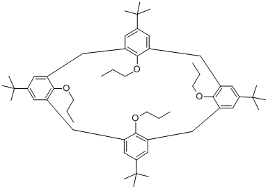 4-TERT-BUTYL-CALIX[4]ARENE TETRA-N-PROPYL ETHER Structure