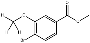 Benzoic acid, 4-bromo-3-(methoxy-d3)-, methyl ester Structure