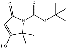 3-Hydroxy-2,2-diMethyl-5-oxo-2,5-dihydro-pyrrole-1-carboxylic acid tert-butyl ester Struktur