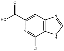 4-氯-3H-咪唑并[4,5-C]吡啶-6-羧酸 结构式