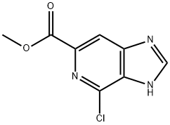4-氯-3H-咪唑并[4,5-C]吡啶-6-羧酸甲酯 结构式