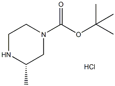 (S)-1-Boc-3-Methylpiperazine hydrochloride 结构式