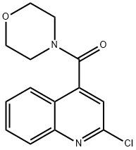2-CHLORO-4-(MORPHOLIN-4-YLCARBONYL)QUINOLINE Structure