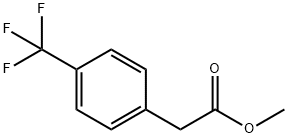 Benzeneacetic acid, 4-(trifluoroMethyl)-, Methyl ester Structure