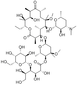 乳糖酸克拉霉素, 135326-55-5, 结构式