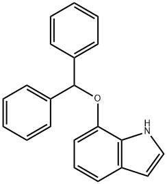 7-(二苯甲氧基)-1H-吲哚, 135328-49-3, 结构式