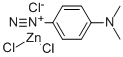 4-ジアゾ-N,N-ジメチルアニリンクロリド塩化亜鉛塩水和物 化学構造式