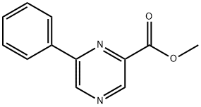 6-PHENYL-2-PYRAZINECARBOXYLIC ACID METHYL ESTER Struktur