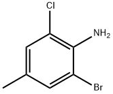 2-ブロモ-6-クロロ-4-メチルアニリン 化学構造式