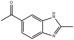 1-(2-甲基-1H-苯并[D]咪唑-5-基)乙酮, 13535-47-2, 结构式