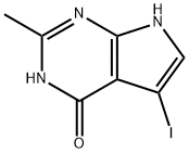5-IODO-2-METHYL-3,7-DIHYDRO-PYRROLO[2,3-D]PYRIMIDIN-4-ONE Structure