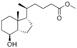 (δR,1R,3aR,4S,7aR)-Octahydro-4-hydroxy-δ,7a-dimethyl-1H-indene-1-pentanoic Acid Methyl Ester Structure