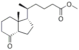 [1R-[1α(R*),3aβ,7aα]]-Octahydro-δ,7a-dimethyl-4-oxo-1H-indene-1-pentanoic Acid Methyl Ester Structure