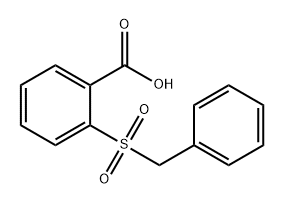 2-(ベンジルスルホニル)安息香酸 化学構造式