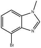4-ブロモ-1-メチル-1,3-ベンゾジアゾール 化学構造式