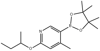 2-(sec-butoxy)-4-Methyl-5-(4,4,5,5-tetraMethyl-1,3,2-dioxaborolan-2-yl)pyridine Struktur