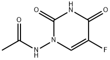Acetamide,  N-(5-fluoro-3,4-dihydro-2,4-dioxo-1(2H)-pyrimidinyl)- 化学構造式
