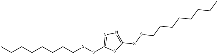 2,5-ビス(オクチルジチオ)-1,3,4-チアジアゾール 化学構造式