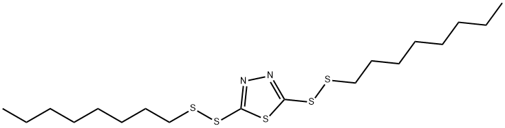 2,5-双(辛基二硫代)噻二唑 结构式