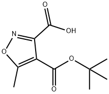 4-(叔丁氧基羰基)-5-甲基异噁唑-3-羧酸,135401-79-5,结构式