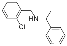 N-(2-chlorobenzyl)-N-(1-phenylethyl)amine Struktur