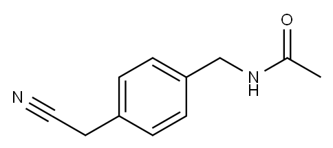 Acetamide,  N-[[4-(cyanomethyl)phenyl]methyl]- Structure