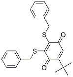 2,3-dibenzylthio-6-tert-butyl-4-benzoquinone|