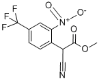 METHYL 2-CYANO-2-[2-NITRO-4-(TRIFLUOROMETHYL)PHENYL]ACETATE Struktur