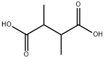 2,3-ジメチルこはく酸 化学構造式
