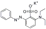 4-[[4-(ジエチルアミノ)フェニル]アゾ]ベンゼンスルホン酸カリウム 化学構造式